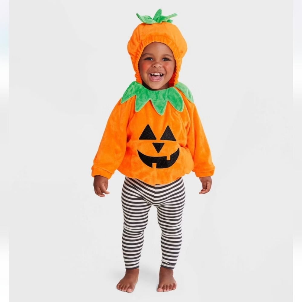 Infant Halloween Costume Pullover Top Pumpkin 6-12M - Hyde & EEK! Boutique